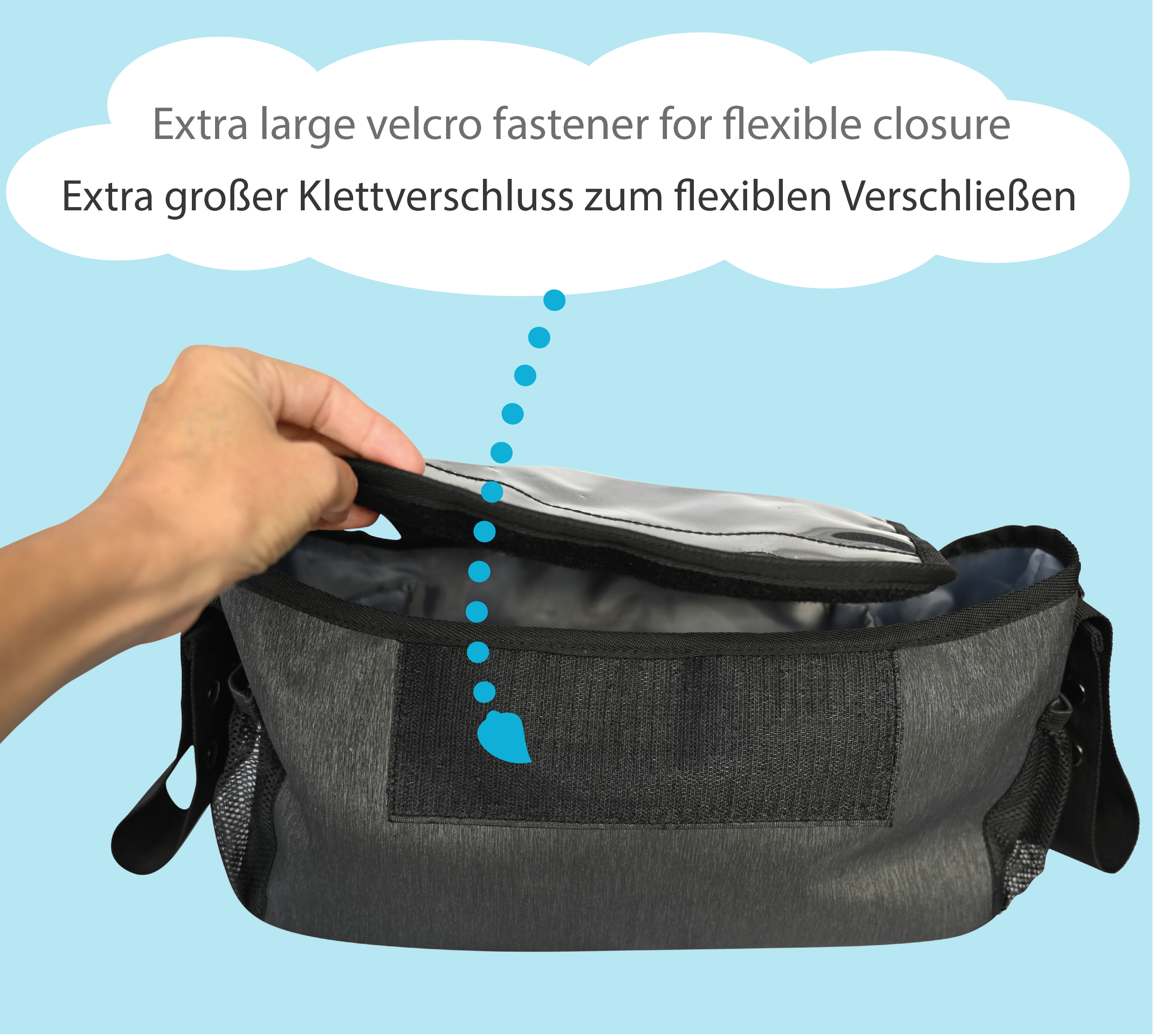 Baby Kinderwagentasche mit Smartphone Tasche-1