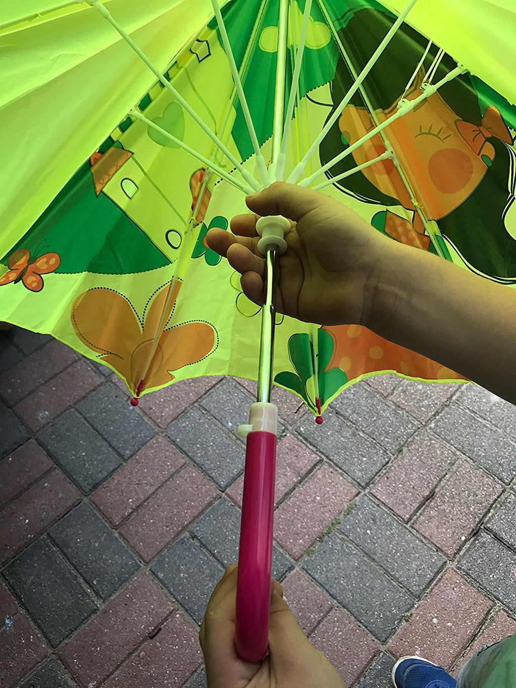 Regenschirm Prinzessin grün/gelb-3