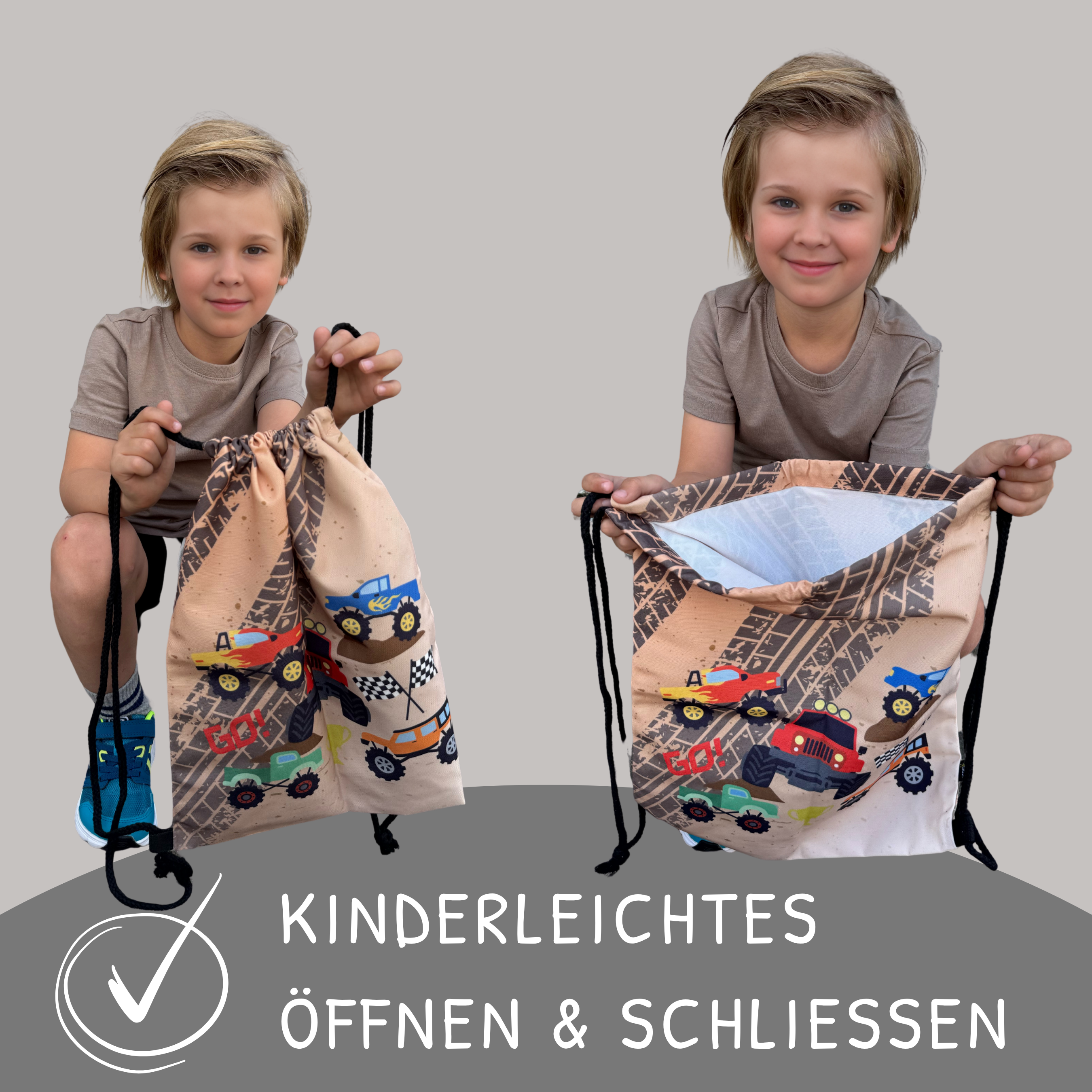 Kinder Turnbeutel Monster Truck-3