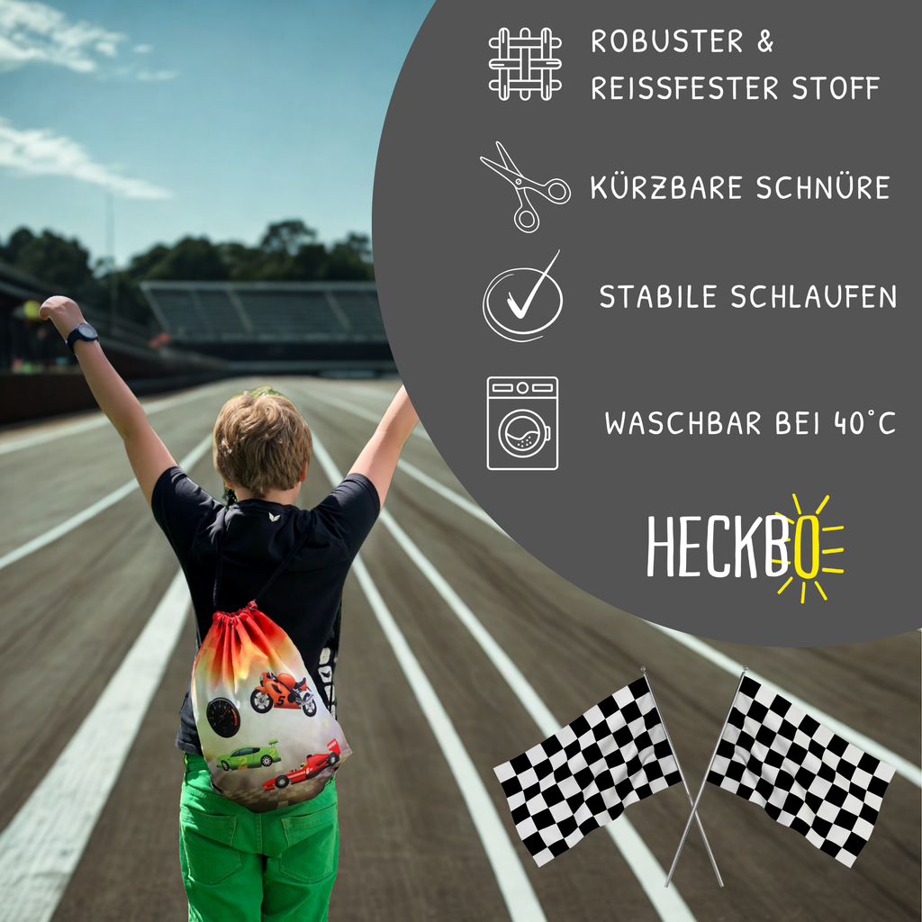 Kinder Turnbeutel Racing-1