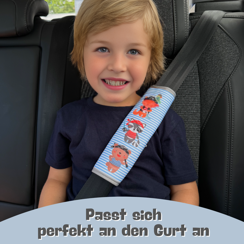 Auto Gurtschutz Piraten-Tiere-1