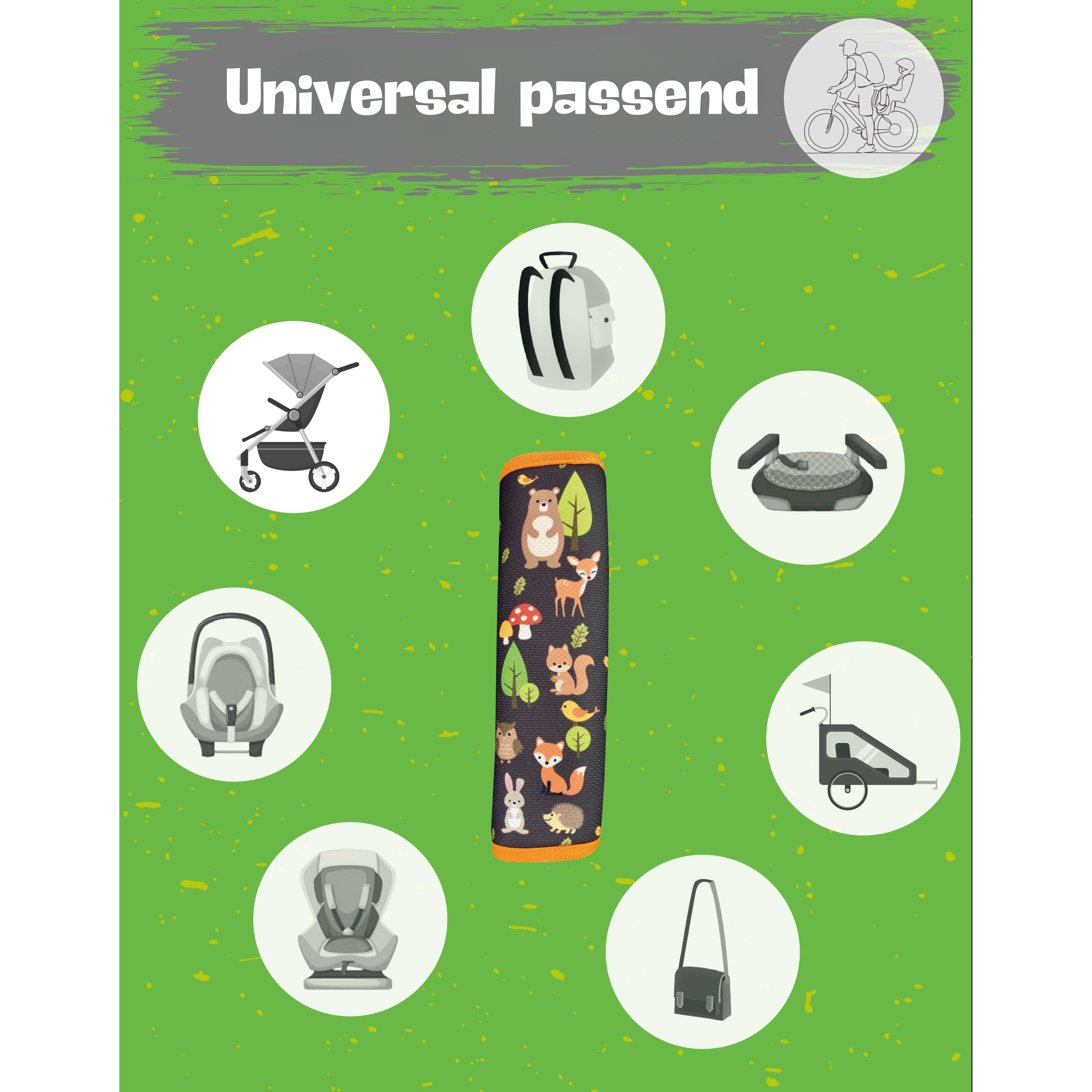 Auto Gurtschutz Waldtiere-2