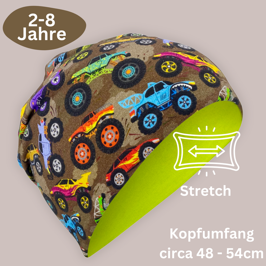 Kinder Beanie Mütze & Loop Set - Monster Truck-2
