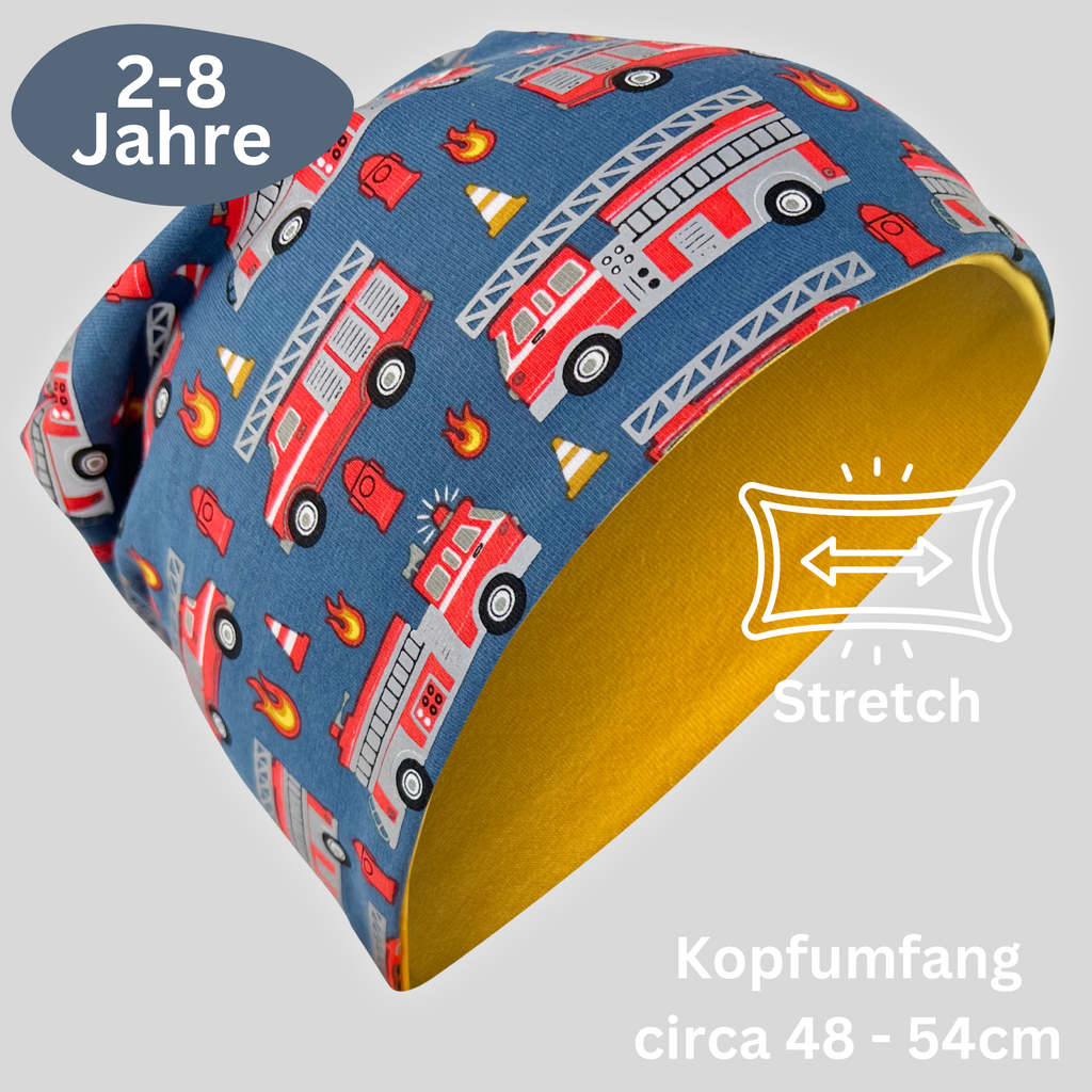Kinder Reflektor Mütze & Loop - Feuerwehr-2