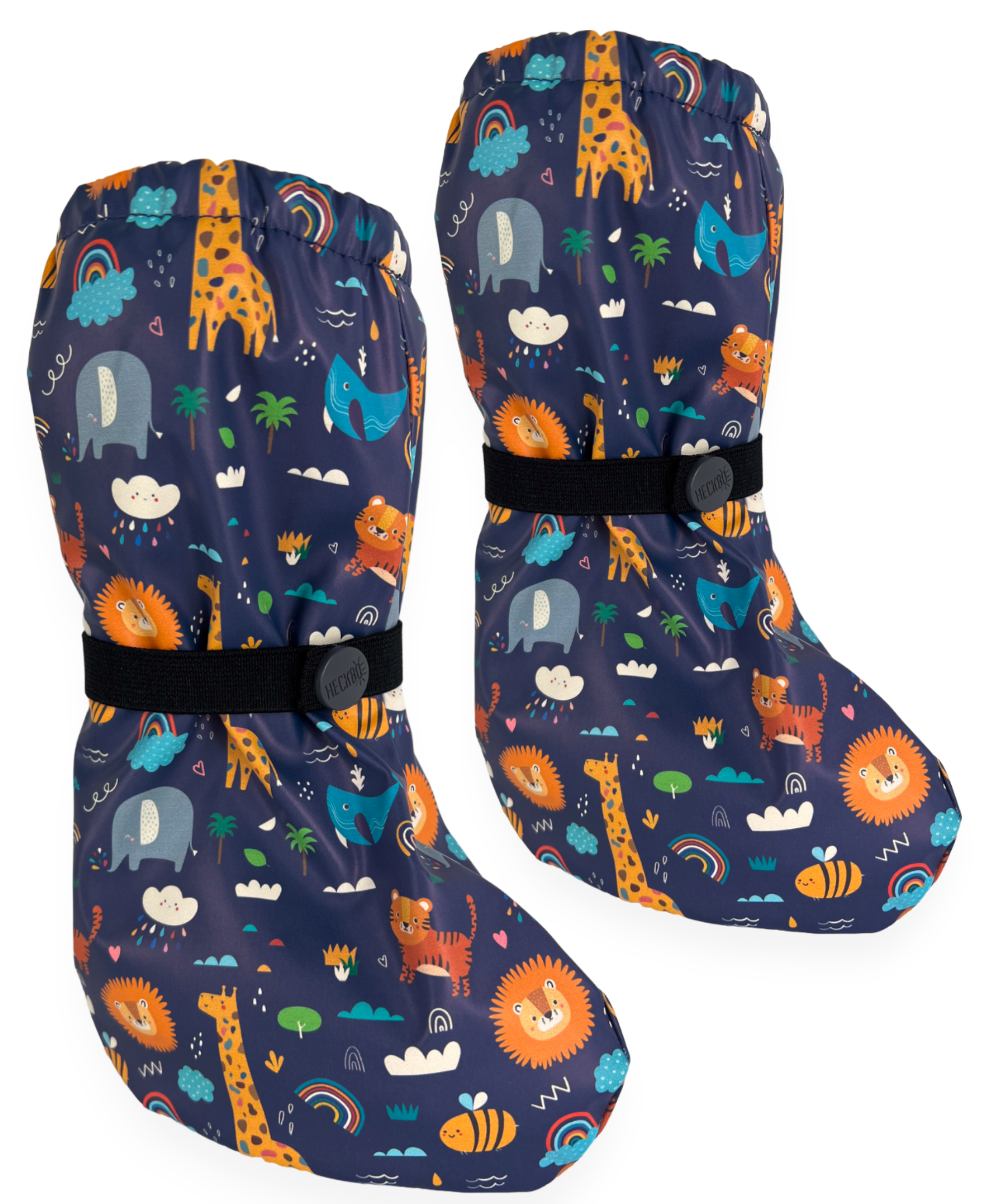 Füßlinge mit Vlies-Futter - Dschungel-0