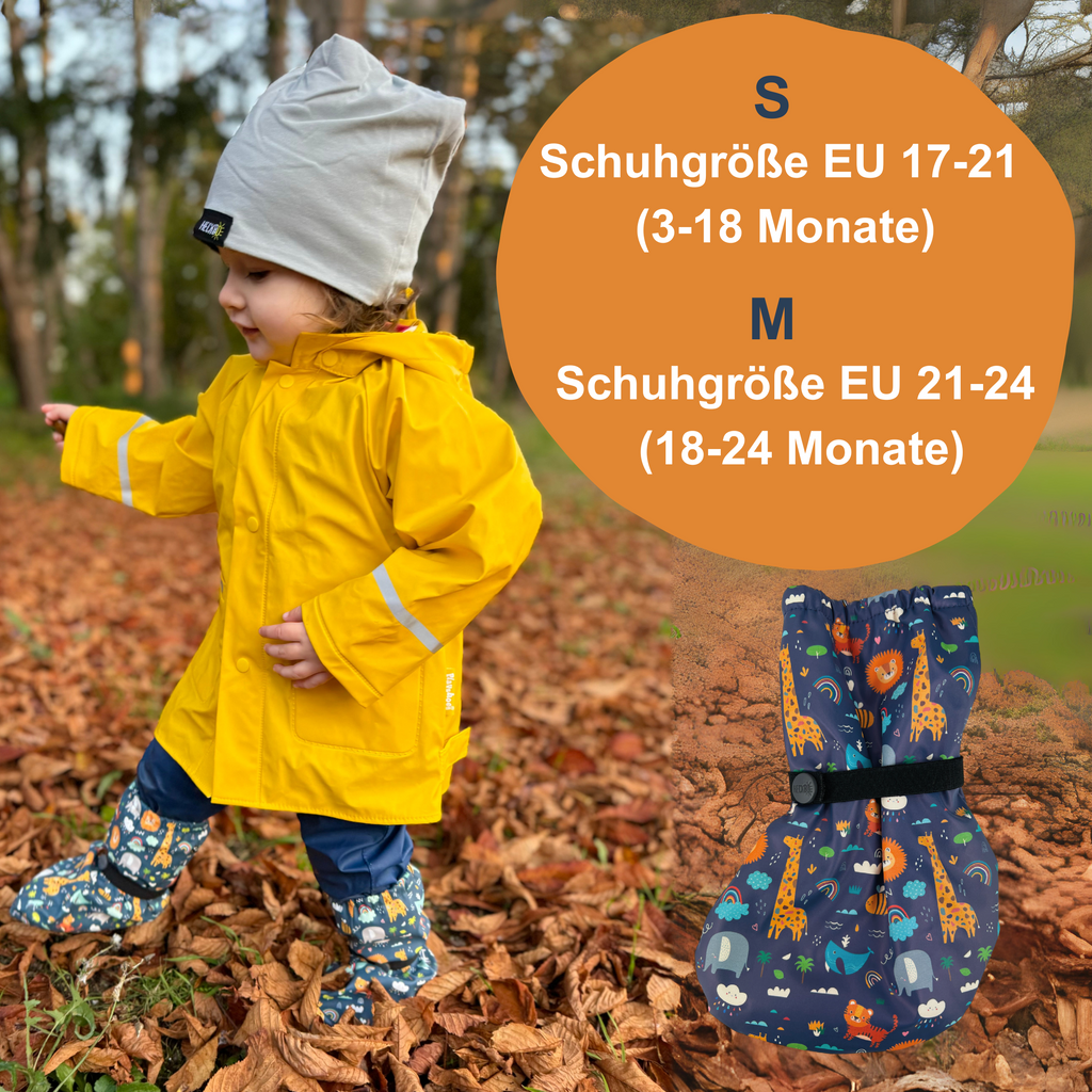 Füßlinge mit Vlies-Futter - Dschungel-1