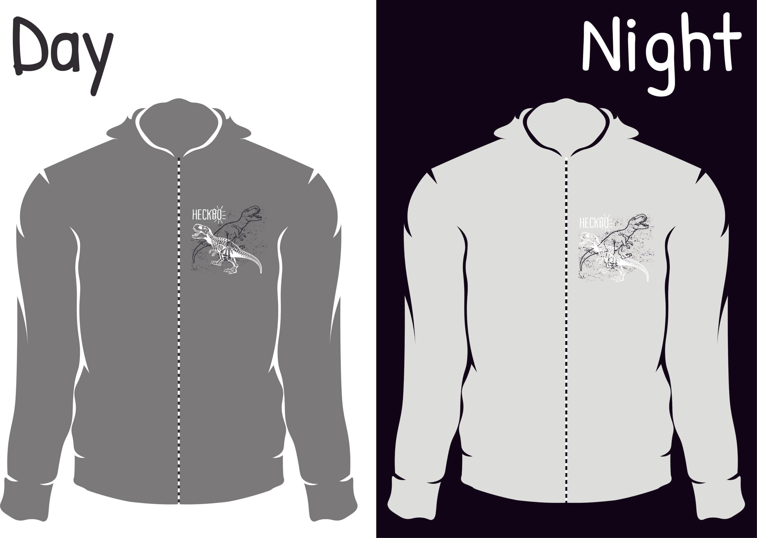 Kinder Reflektor Regenjacke Dinosaurier-3