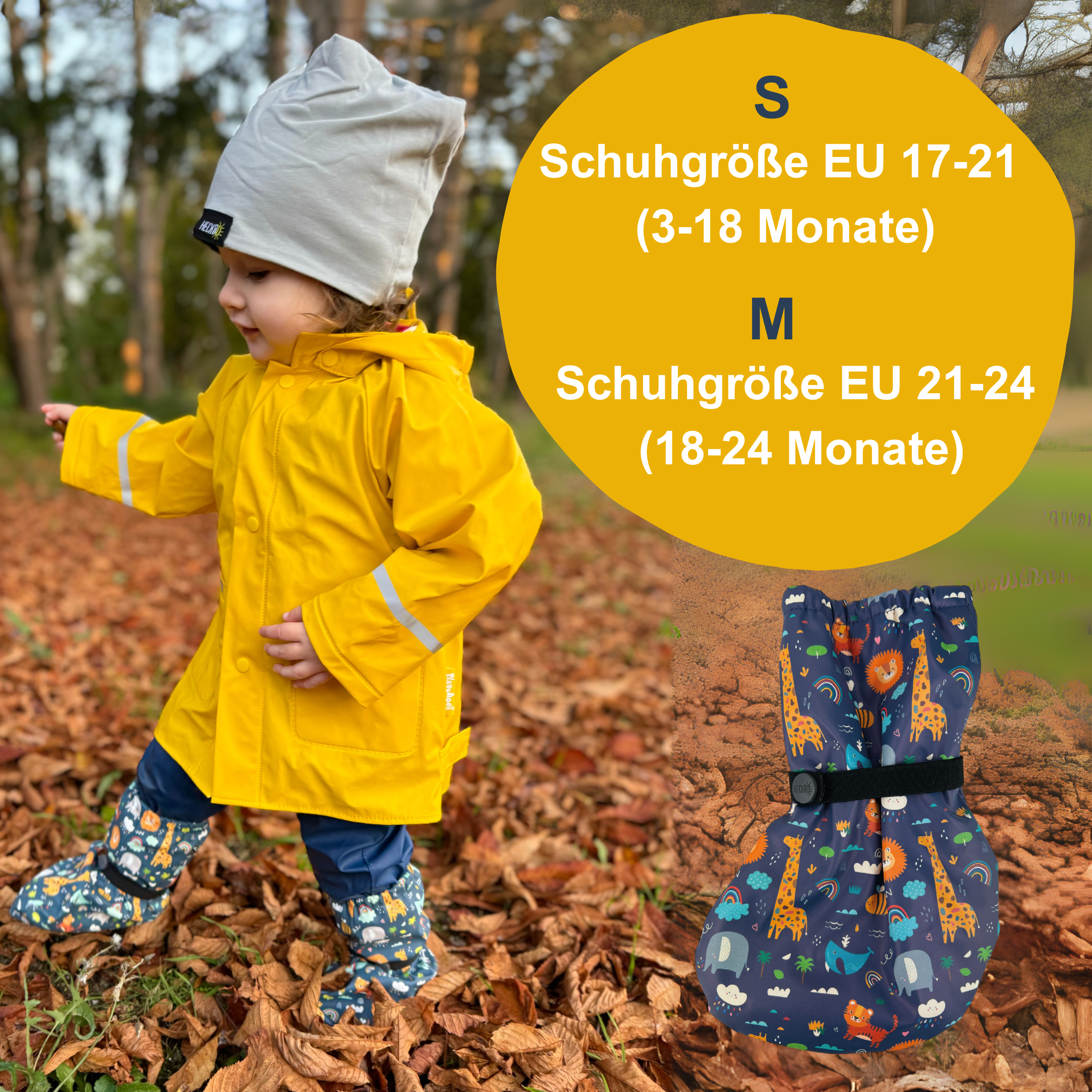 Füßlinge ohne Innen-Futter - Dschungel-1