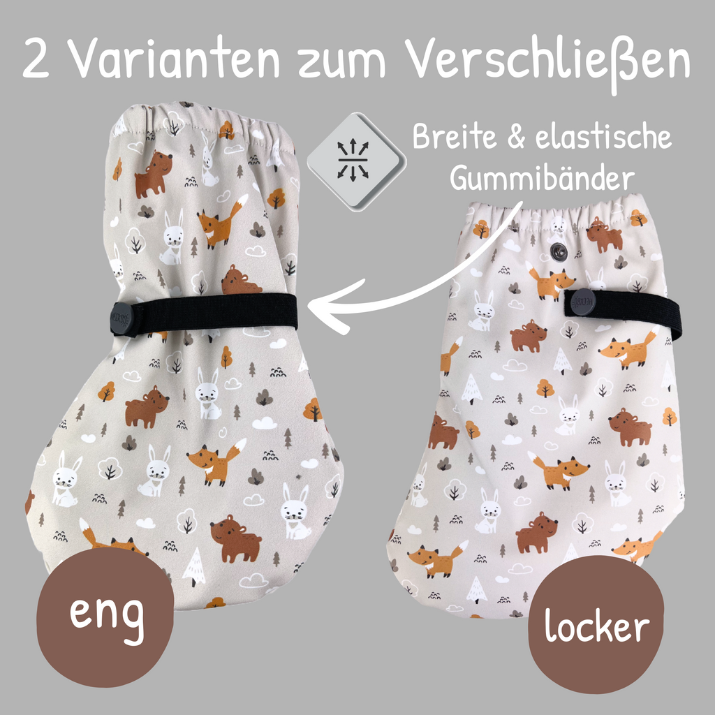 Füßlinge ohne Innen-Futter - Waldtiere-3