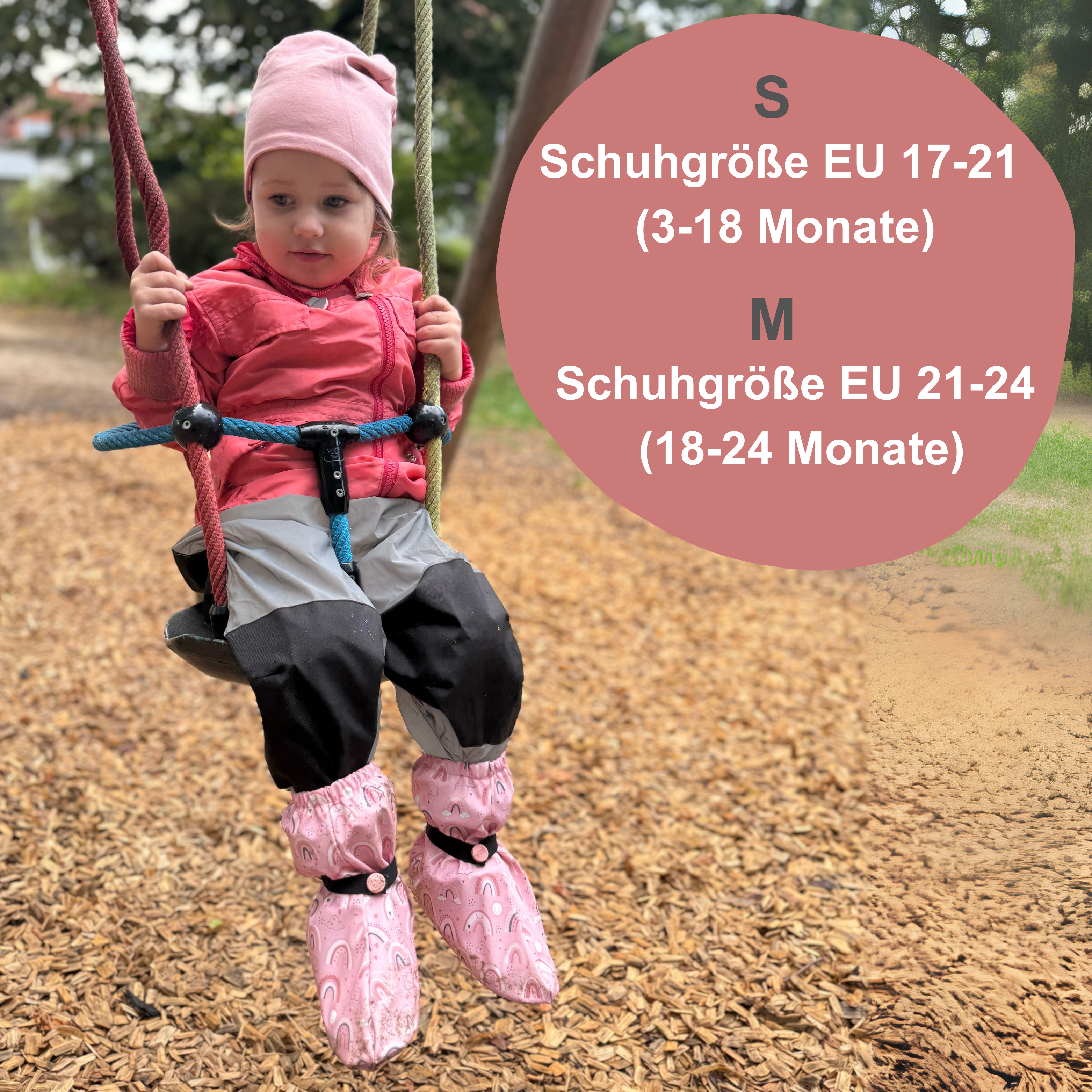 Füßlinge ohne Innen-Futter - Regenbogen-1