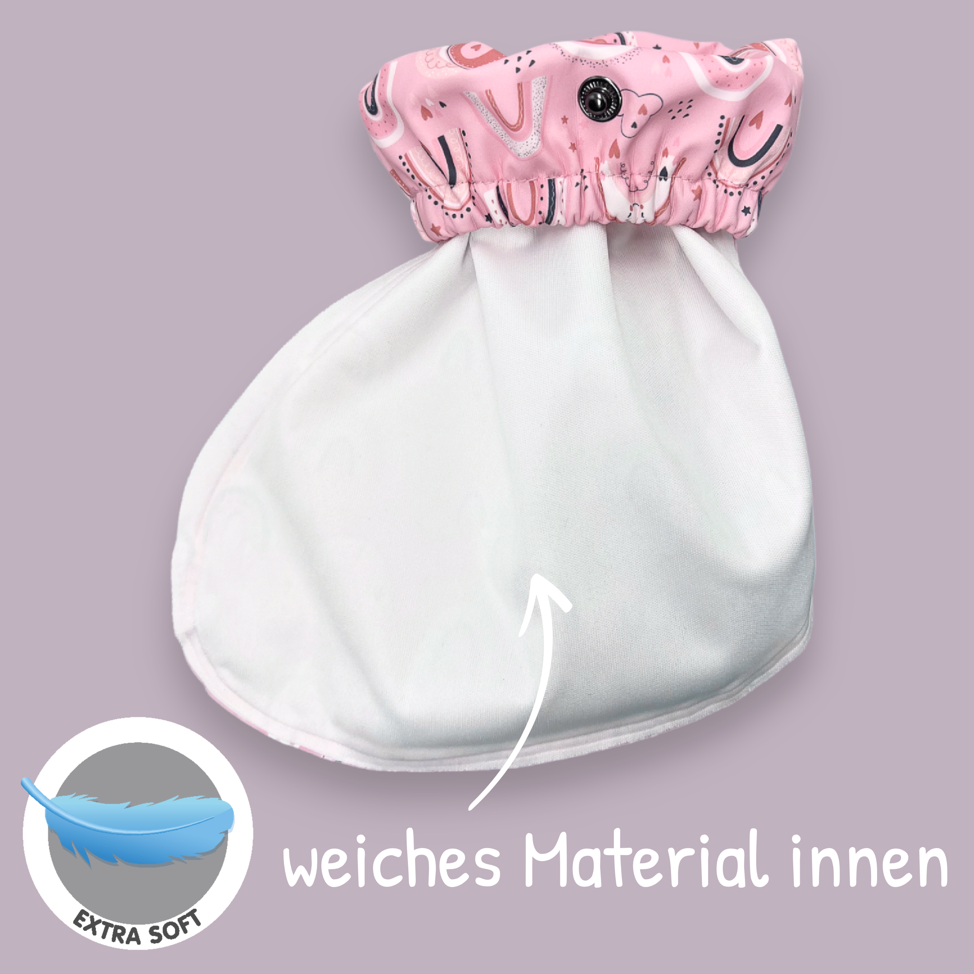 Füßlinge ohne Innen-Futter - Regenbogen-4