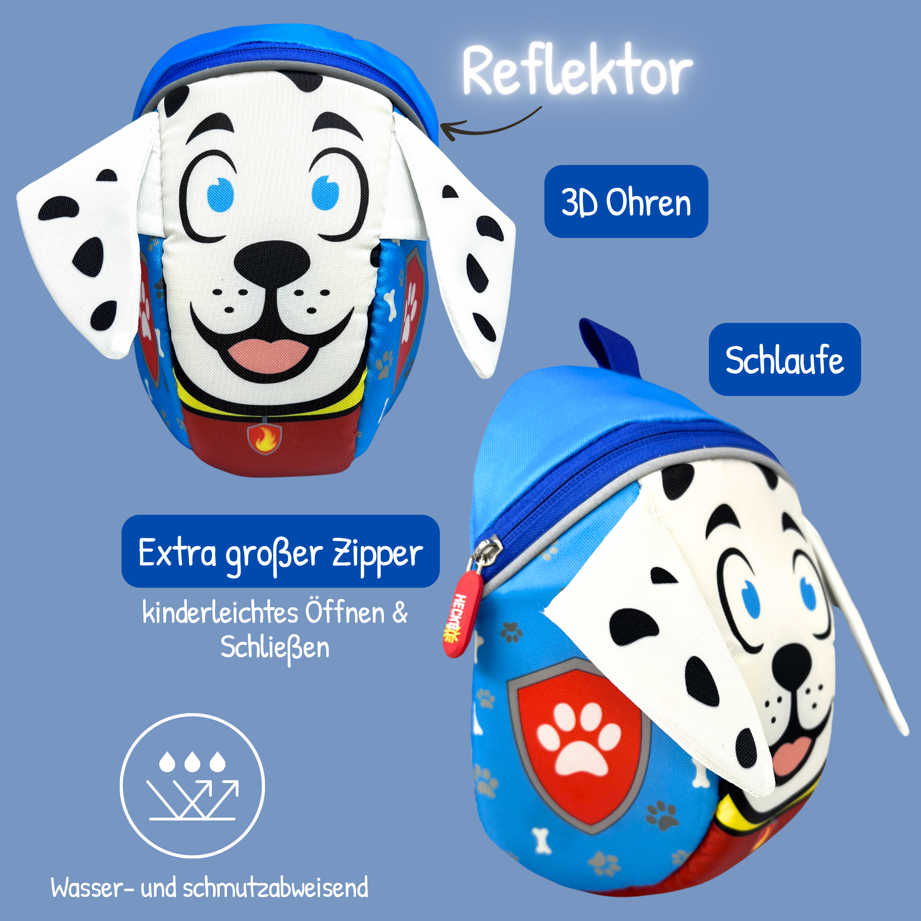 2 in 1 Fahrradtasche & Rucksack - Hund-3