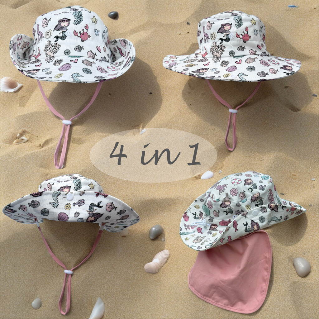 Baby Sonnenhut Meerjungfrau 6 - 24 Monate-3