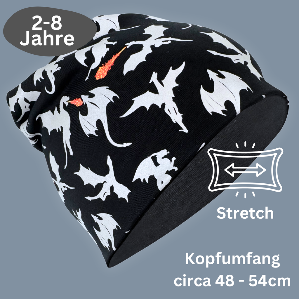 Kinder Reflektor Mütze & Loop Drachen-2
