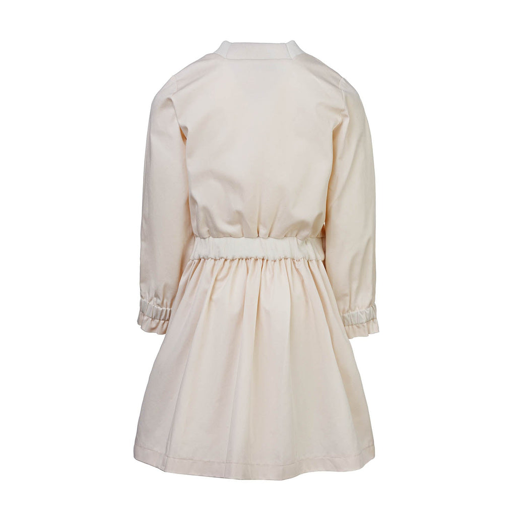 Beige Cotton Dress for Girls