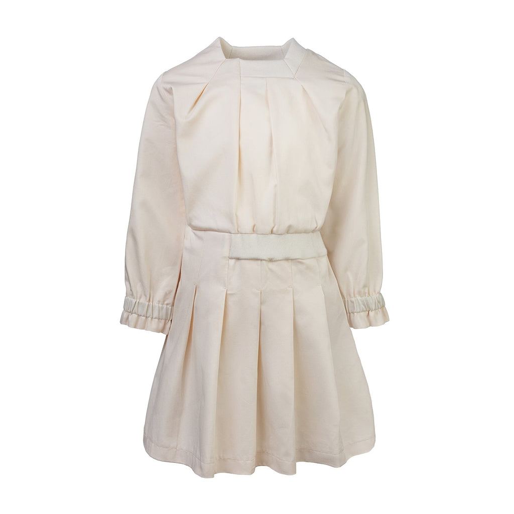 Beige Cotton Dress for Girls