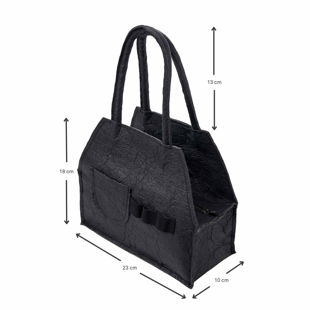Black Pinatex Handbag