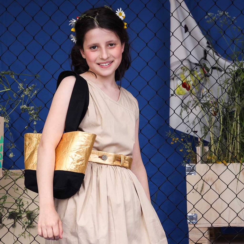 Golden Piñatex Beach Tote